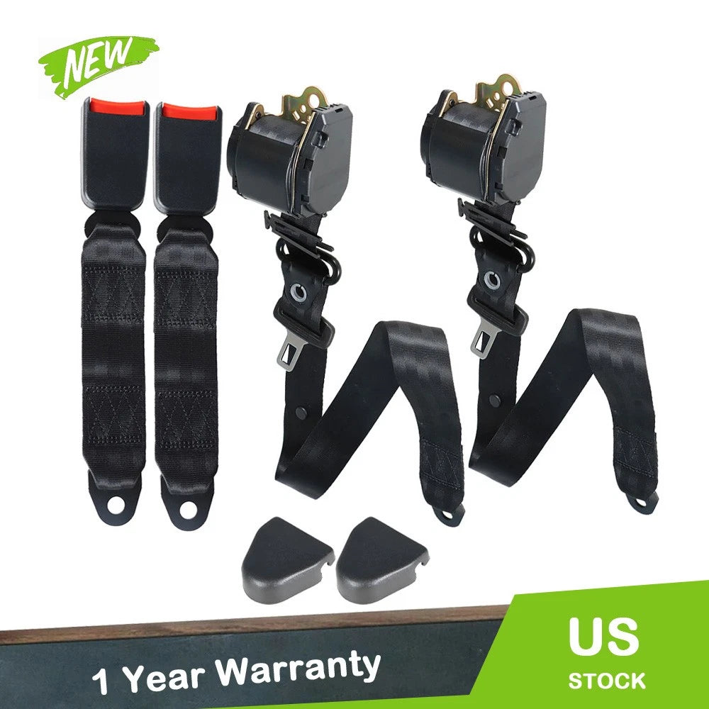 2X 3 Point Retractable Seat Belts for Jeep CJ YJ (1982–1995)