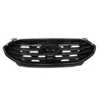 Front Upper Grille Replacement for Ford Edge SE SEL (2019-2022) Gloss Black