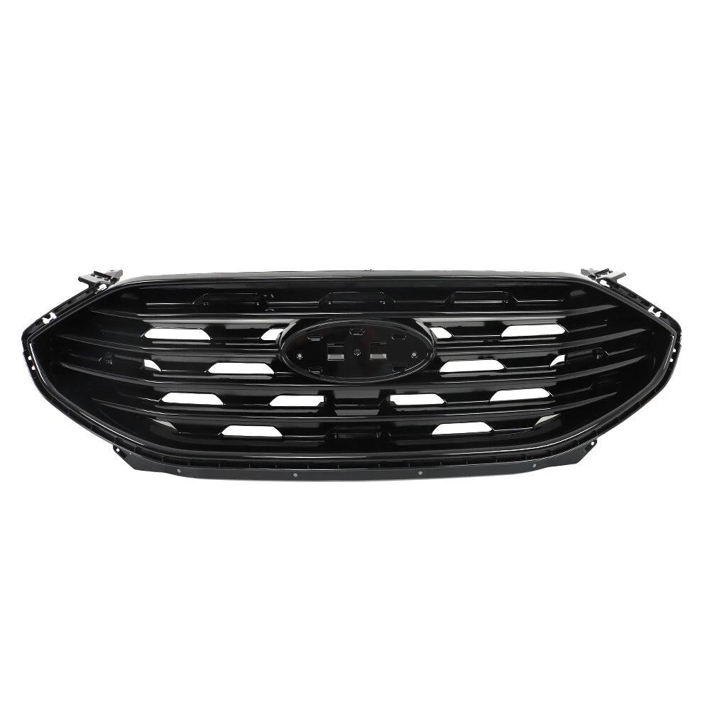 Front Upper Grille Replacement for Ford Edge SE SEL (2019-2022) Gloss Black