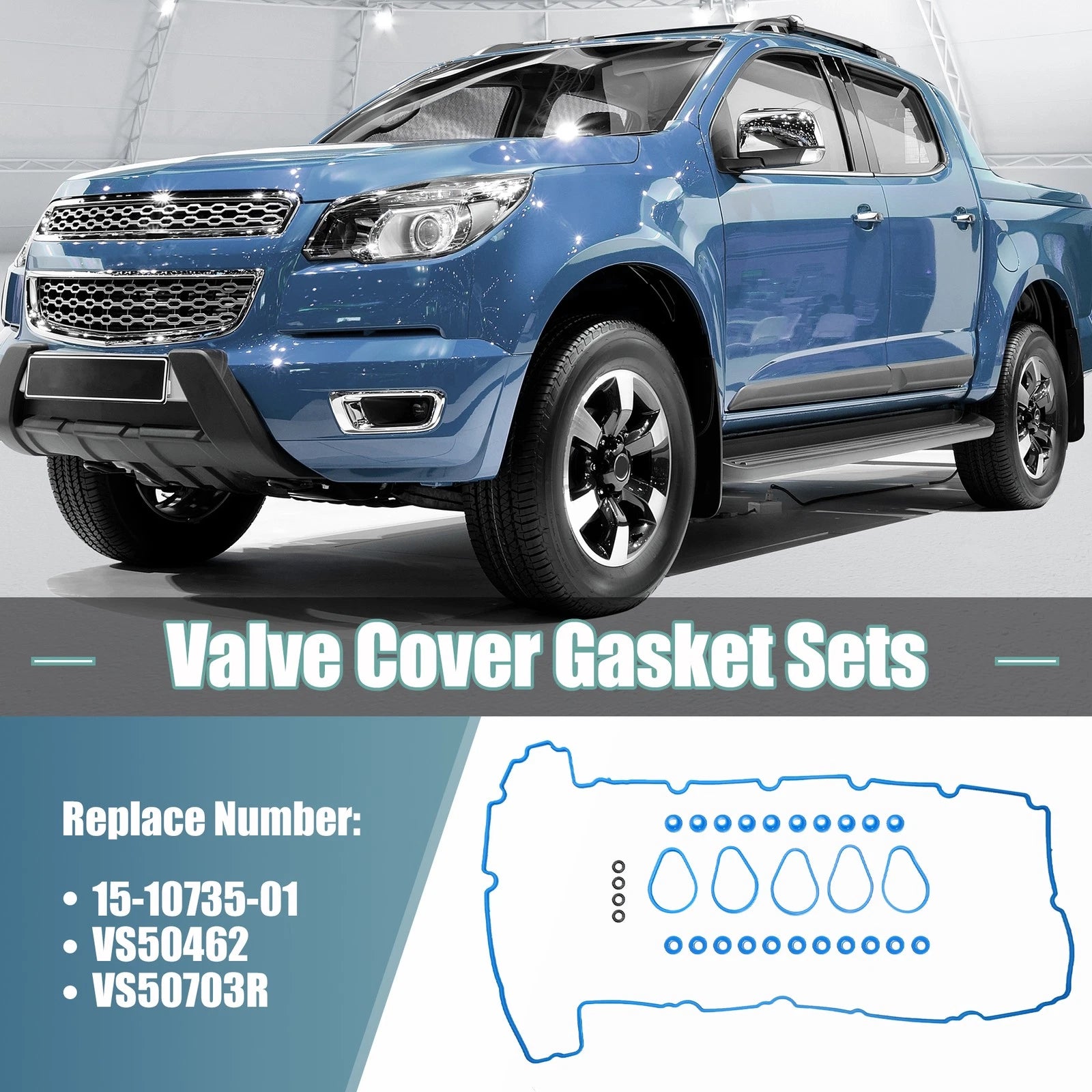 Valve Cover Gasket Seal Set Kit w/Grommets VS50462 for Chevy GMC Hummer 