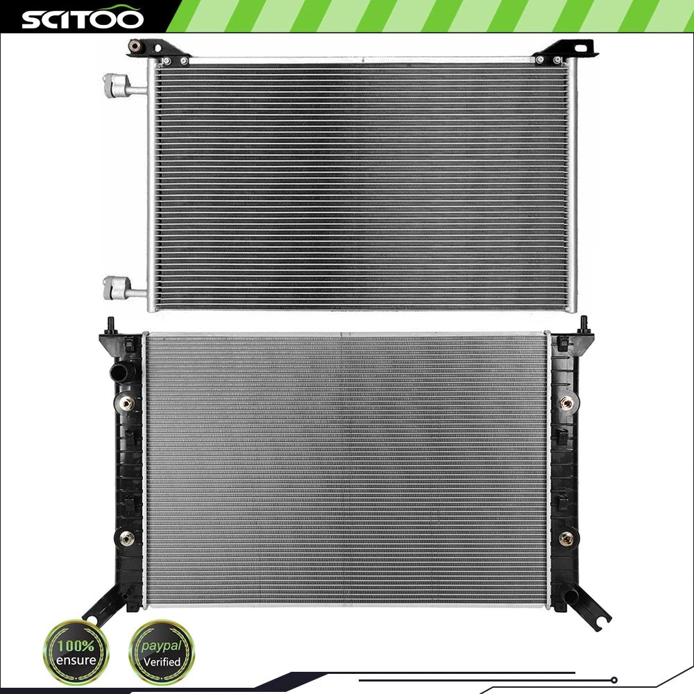 Radiator & A/C Condenser Kit for Chevrolet Silverado 2500 3500 HD (2011–2015)