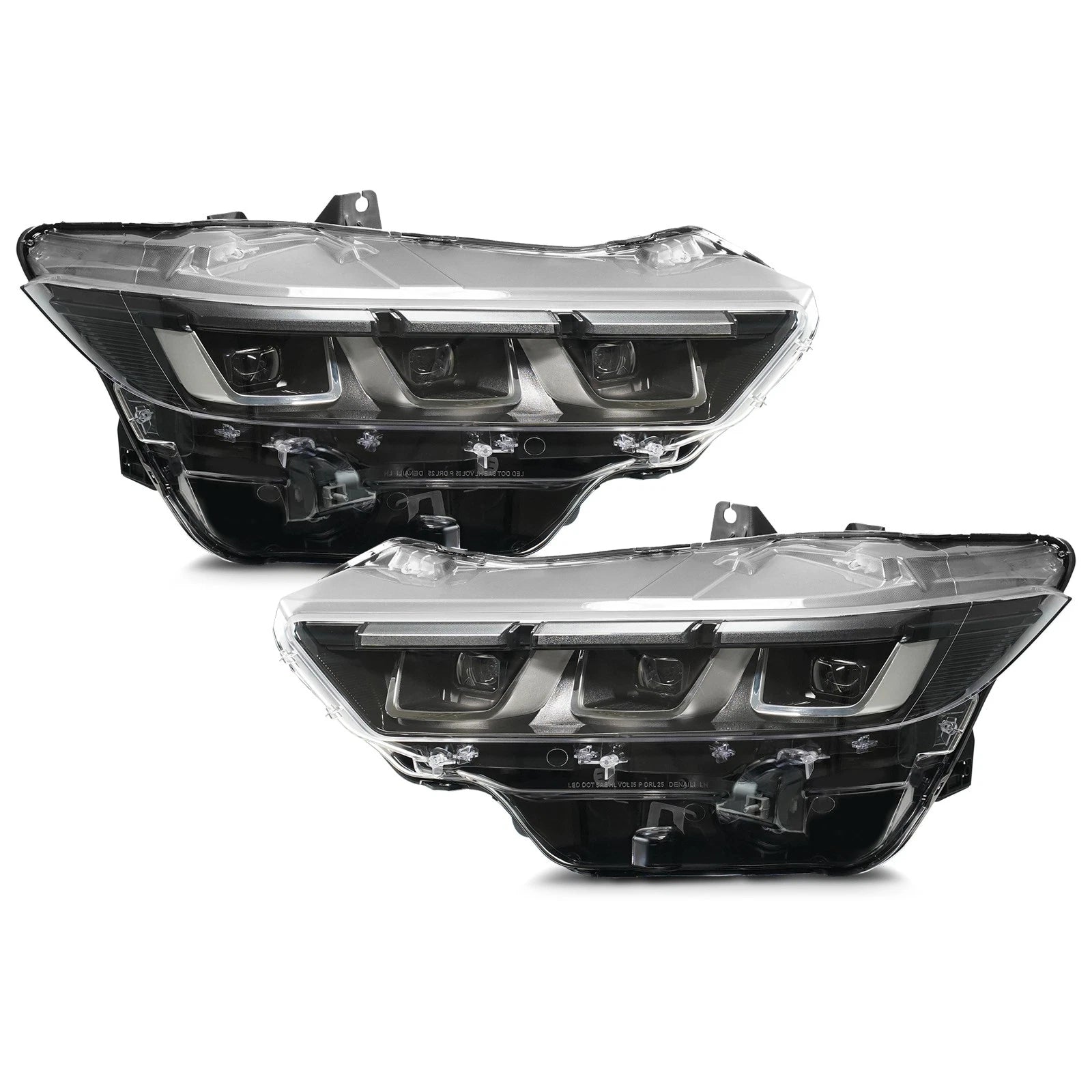 Full LED Headlight Set for Ford Mustang (2024–2026) - Chrome, DRL, LED Module
