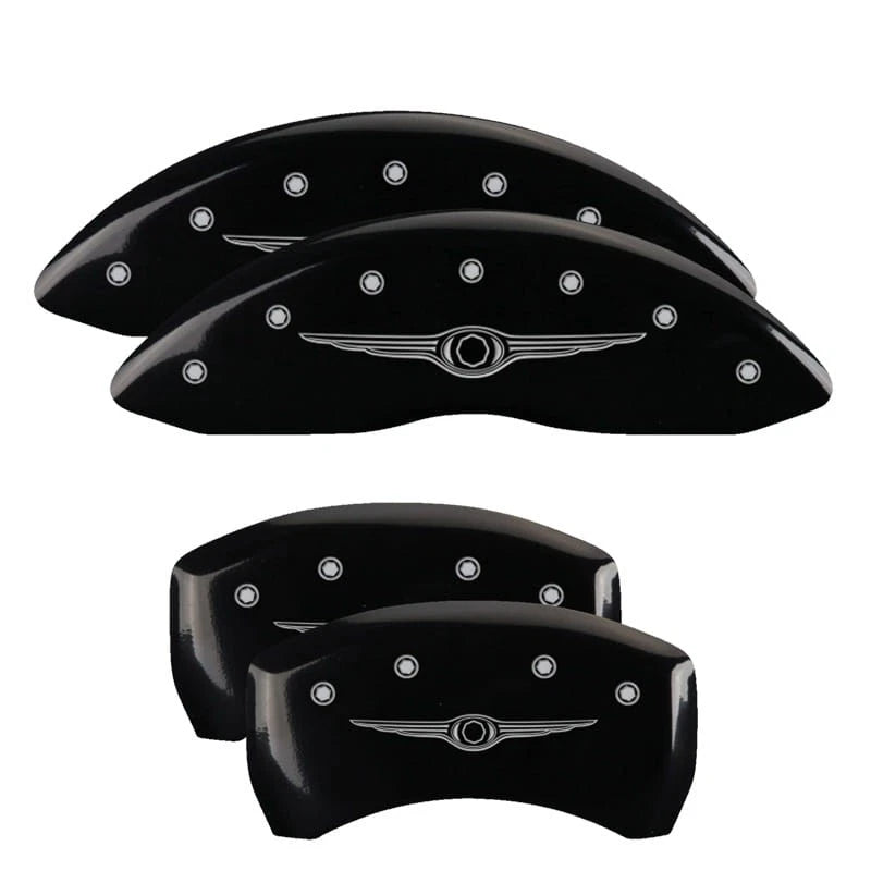 Set of 4 Gloss Black Wing Caliper Covers for 2005–2006 Chrysler Crossfire