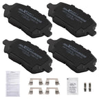 Front Ceramic Brake Pads for Pontiac Pursuit 2005-2006 and Saturn Ion 2003-2007