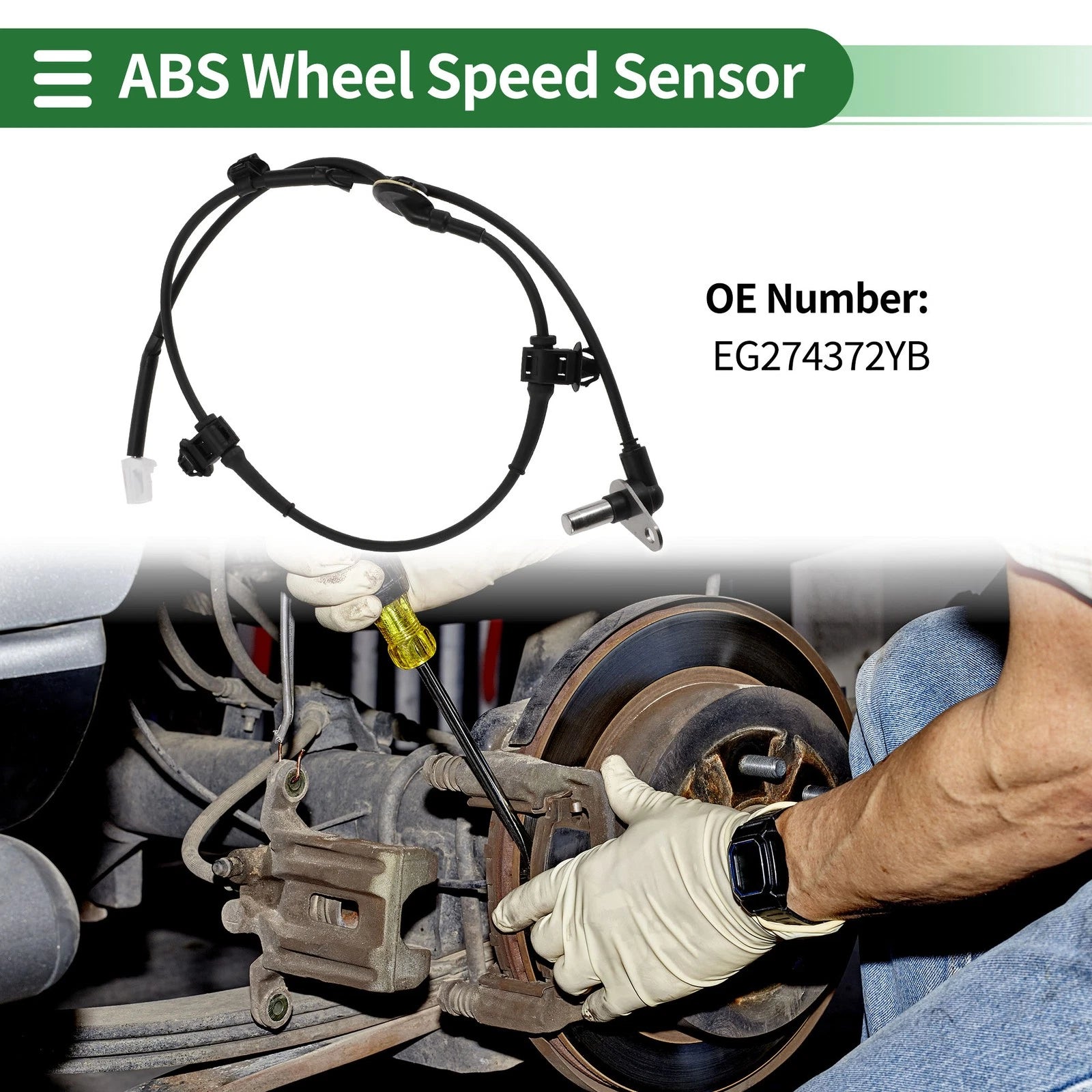 ABS Wheel Speed Sensor No.EG274372YB for Mazda CX-7 (2007–2012)