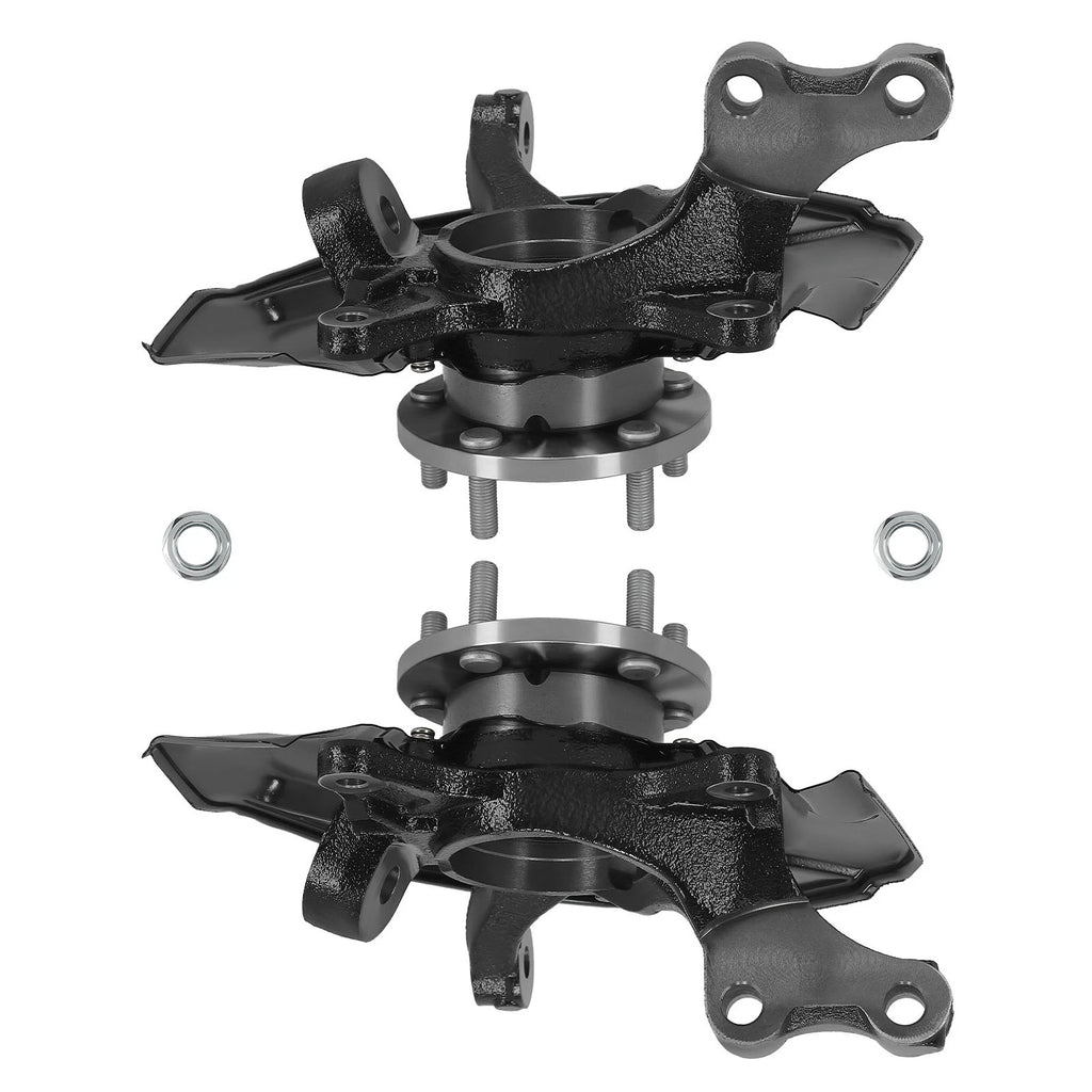 Set of 2 Front Steering Knuckles and Wheel Hub Bearings for Lexus ES350 (2007–2012)