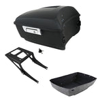 Matte Black King Trunk 2-Up Mount Rack for Harley Fatboy (2008–2017)