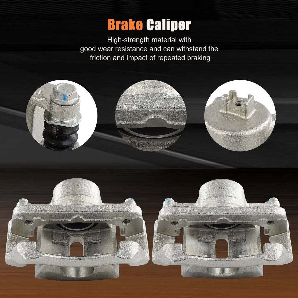 Front Pair Brake Calipers w/ Bracket for Honda Pilot (2003–2008)