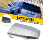 Chrome Front Door Handle Lock Cylinder Cover for Cadillac Escalade (2015–2018)