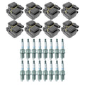 Set of 8 Ignition Coils & 16 NGK V-Power Spark Plugs for W202 C215 C208 W210 V8