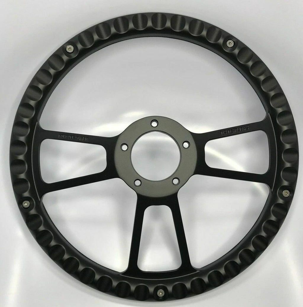 Billet Steering Wheel 5 Hole Black Front for Truck SUV (2008–2018)