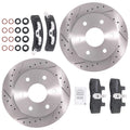 Front Brake Rotors and Pads Kit for GMC Chevrolet K1500 Suburban (1992–1999)