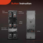 Front Left Power Window Switch for Kia Sportage (2010-2017)