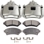 Set of 2 Front Brake Calipers with Ceramic Pads for Cadillac DeVille