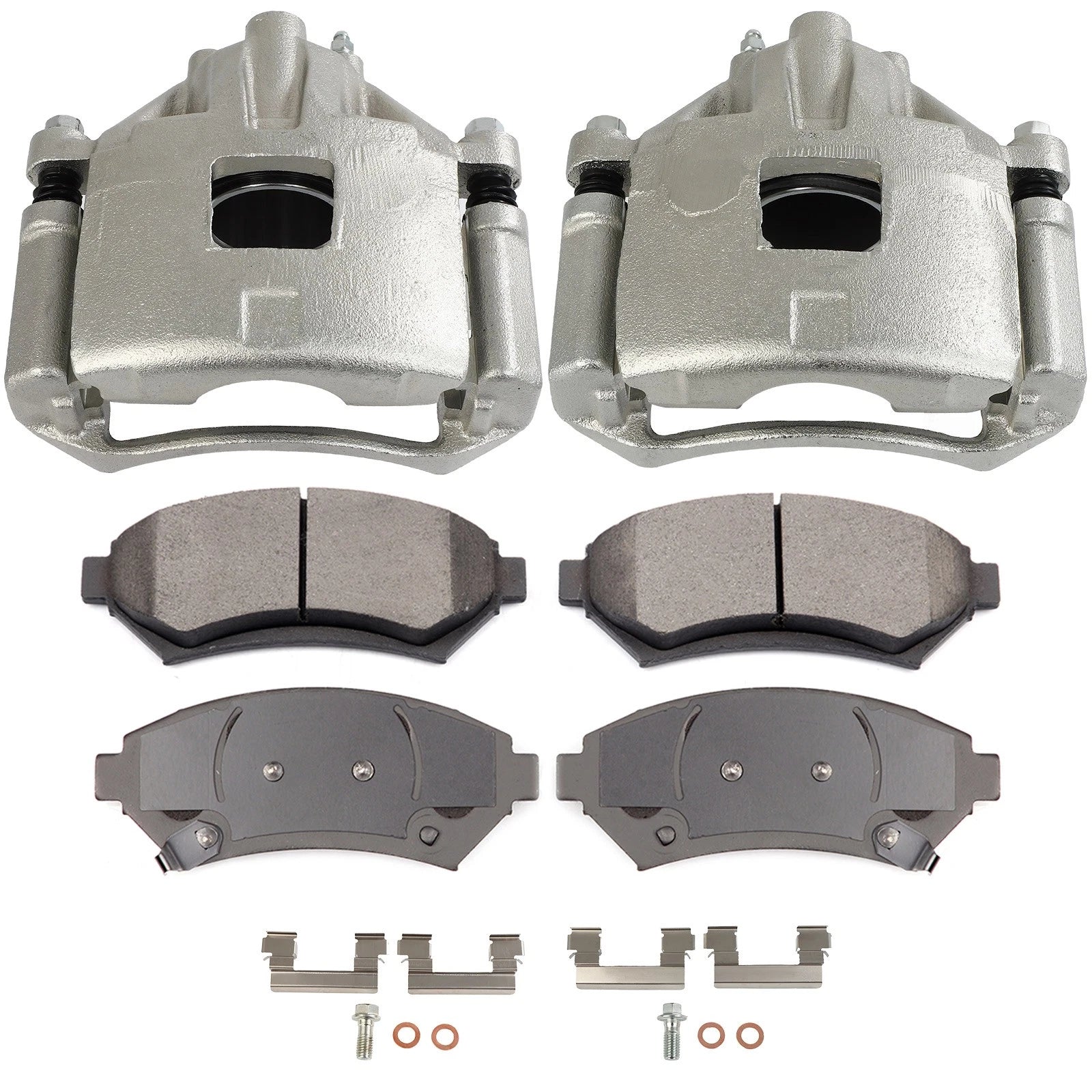 Set of 2 Front Brake Calipers with Ceramic Pads for Cadillac DeVille