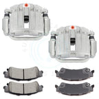 Rear Brake Calipers and Ceramic Pads for GMC Sierra 1500 (2007–2014)