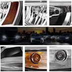 Headlight Replacement for Volkswagen Jetta MK6 (2011–2018) Chrome Housing Amber Corner