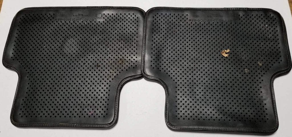 Set of 2 Rear Floor Mats for Ford Thunderbird Cougar (1989–1993) OEM Black