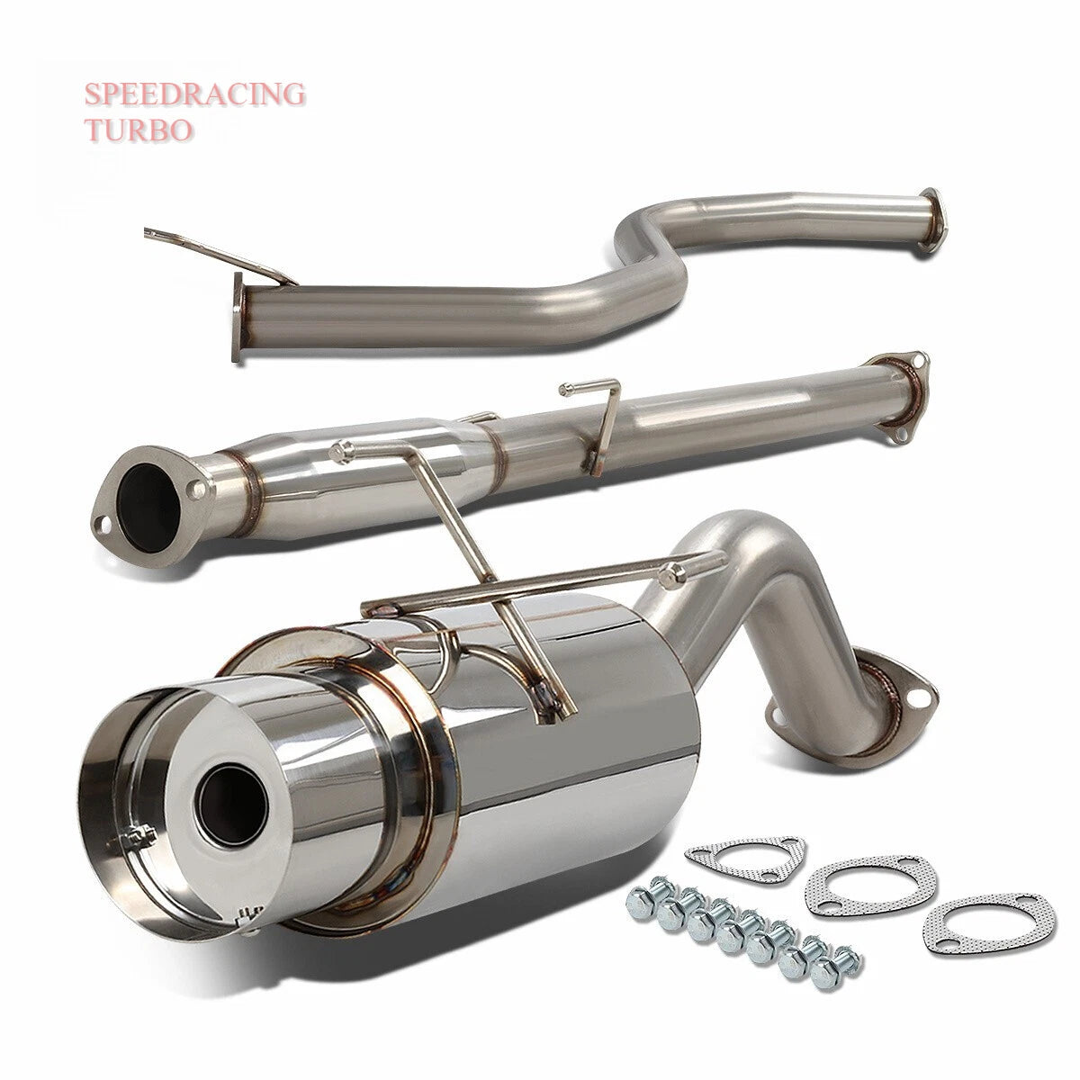 Catback Exhaust Muffler for Honda Civic Si/DX 1992–1995 (4" Tip)