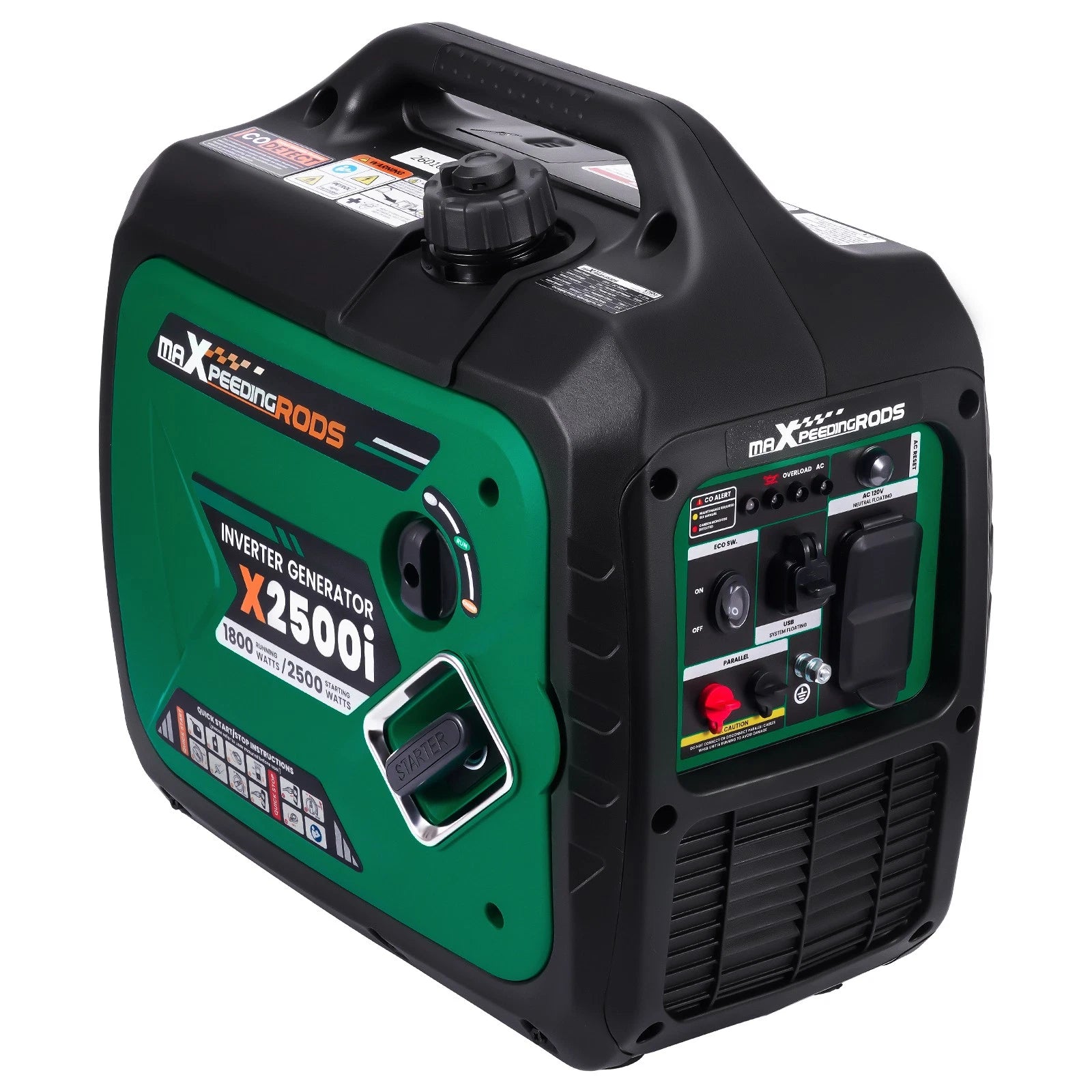 2500 Watt Portable Inverter Generator for Outdoor Camping (Quiet 60dB)