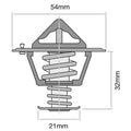 Thermostat 2.8L for Isuzu MU UCS55 4JB1-T (1990 - 1995)