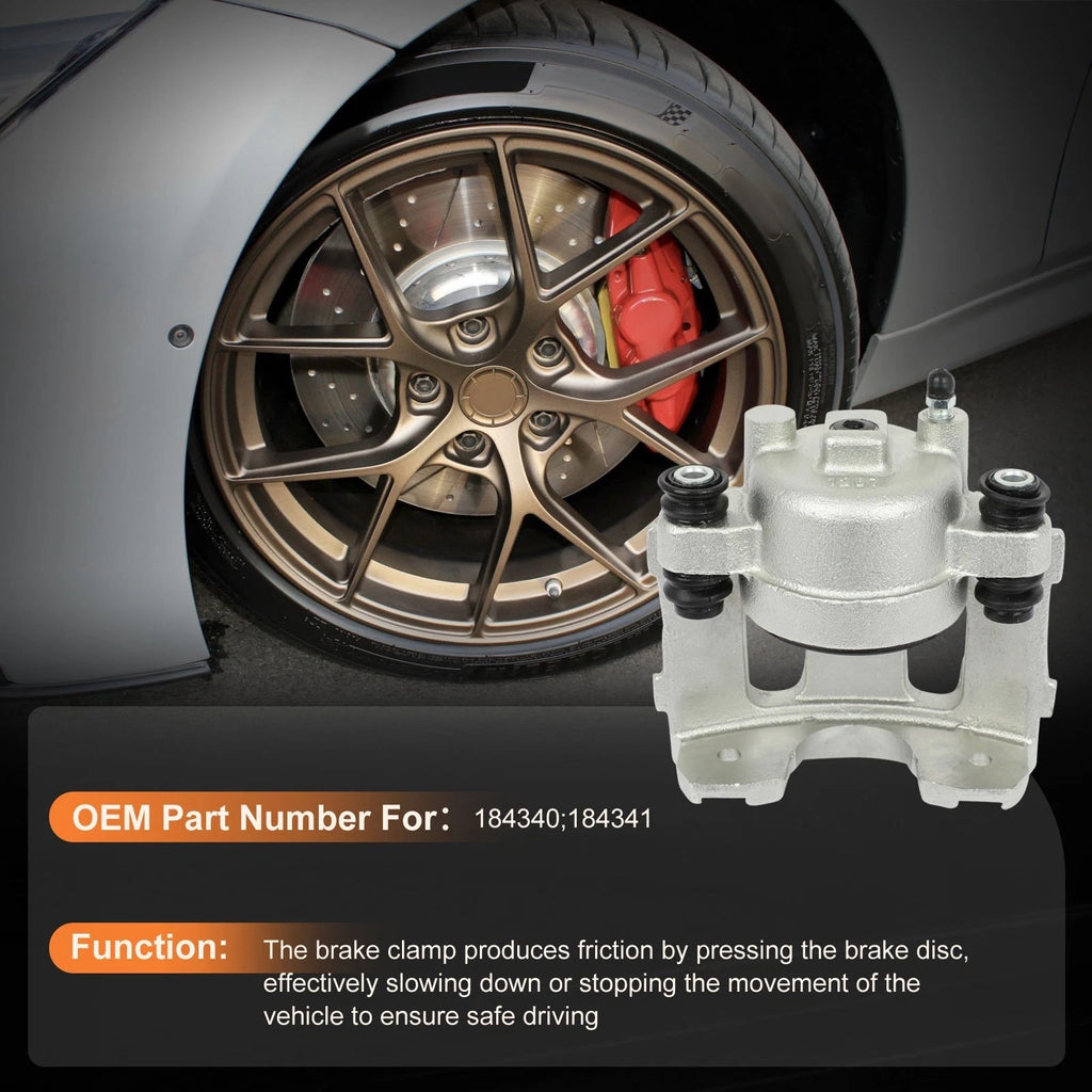 Brake Calipers with Bracket Pair for Jeep Grand Cherokee (1993–1998) & Jeep TJ (1997–2006)