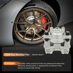 Brake Calipers with Bracket Pair for Jeep Grand Cherokee (1993–1998) & Jeep TJ (1997–2006)