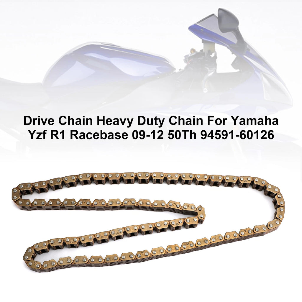 Heavy Duty Drive Chain for Yamaha YZF R1 (2009–2012) 50T 94591-60126