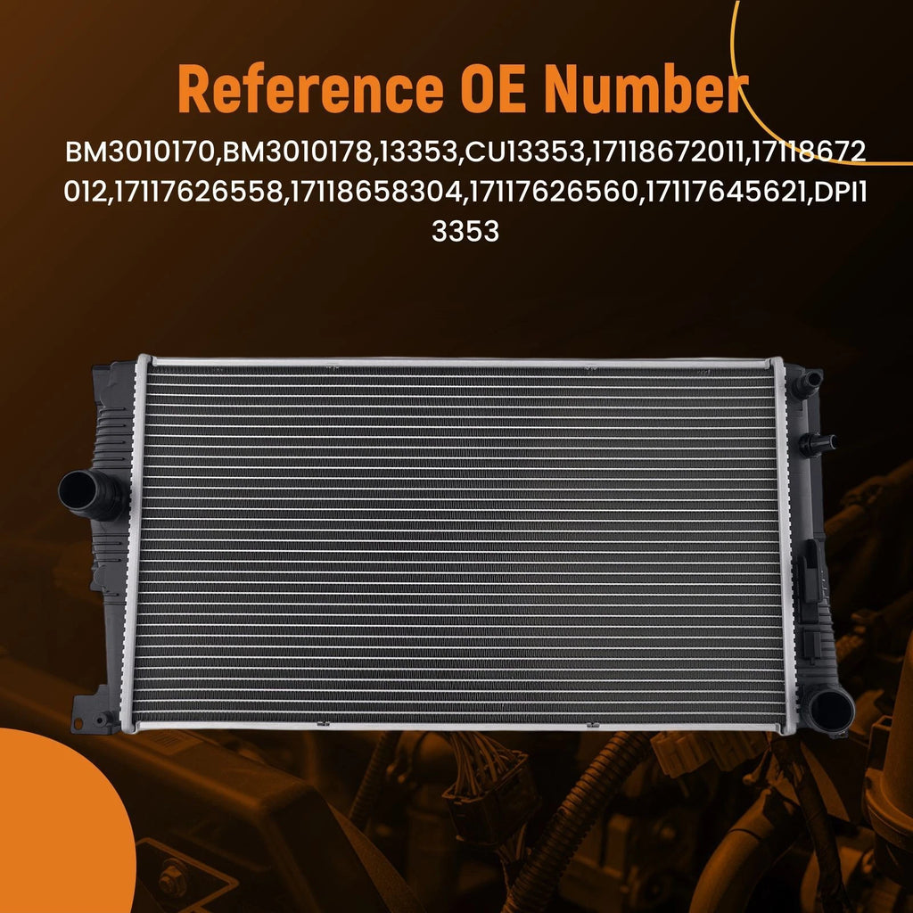 Coolant Radiator Assembly for BMW 528i xDrive (2012–2016) 17117626560