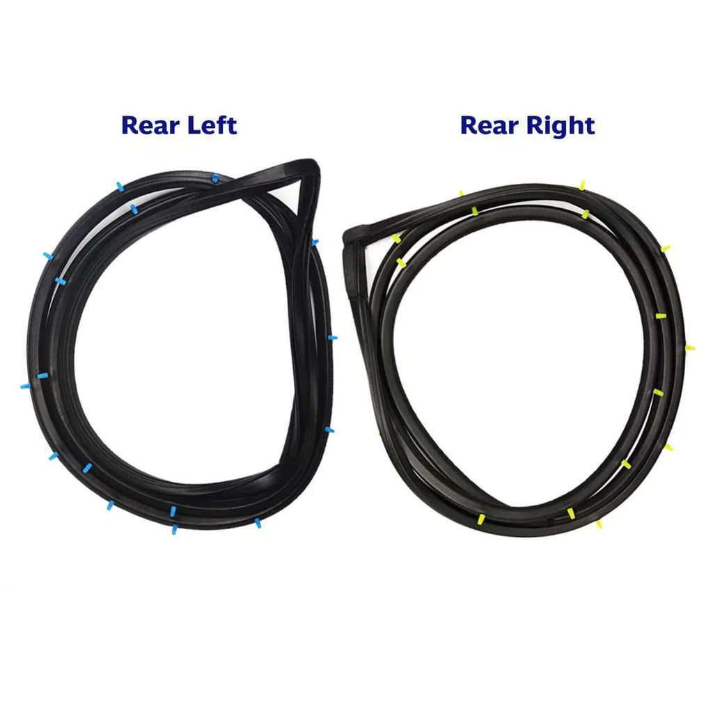 Door Rubber Weatherstrip Seal Rear L+R Fits Datsun Sunny B210 120Y 4D Sedan D05