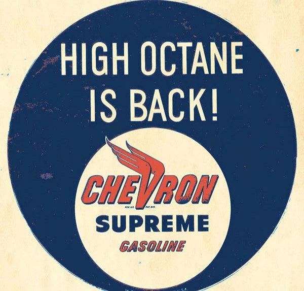 Vintage Replica Tin Metal Sign for Chevron Supreme Gasoline (10078)