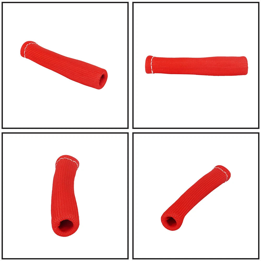8X Red Spark Plug Wire Boots Heat Shield Protector Sleeve for SBC BBC