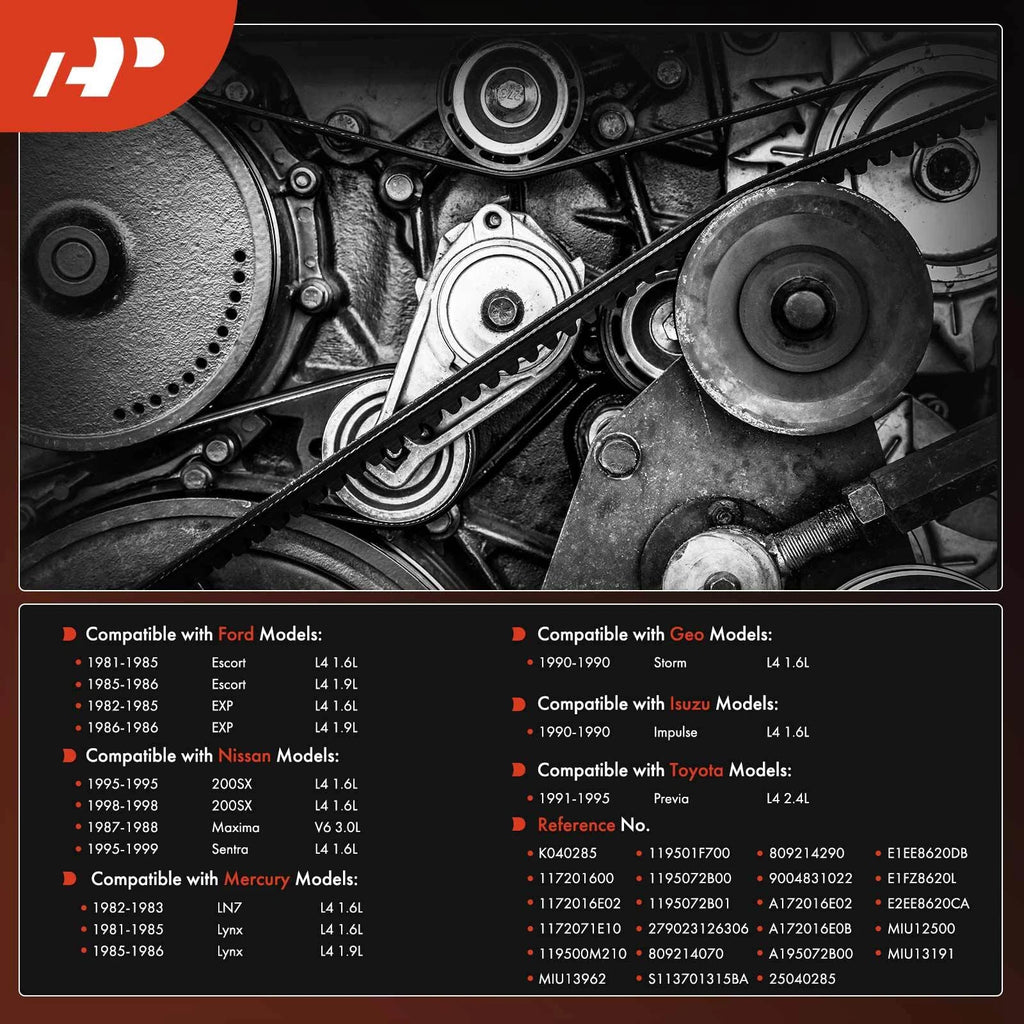 Serpentine Belt for Nissan Sentra, Maxima, Ford Escort