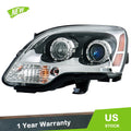 Projector Headlight Assembly for GMC Acadia (2007–2012) Chrome HID Clear