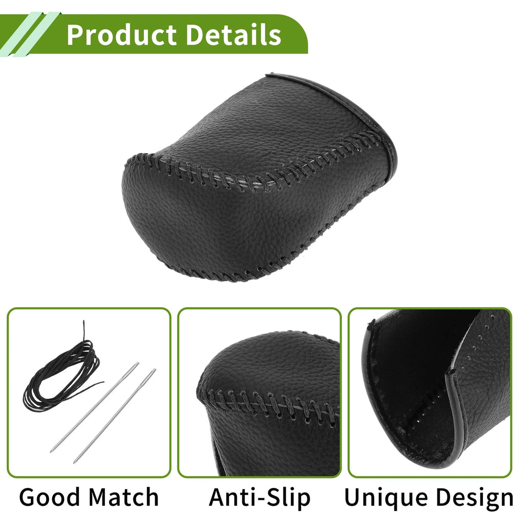 Gear Shift Knob Cover for Lexus NX300 (2014–2021) Pebbled Black Faux Leather