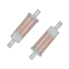 2X 3/8" Inline Fuel Filter for Mercury Outboard (Johnson Evinrude 802128A1 398319)