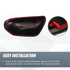 Pair Rearview Mirror Cover Overlay for Toyota Prius Prime (2017–2022) Carbon Fiber