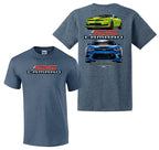 Clothing T-Shirt for Chevrolet Camaro SS Heather Navy (2016–2019)