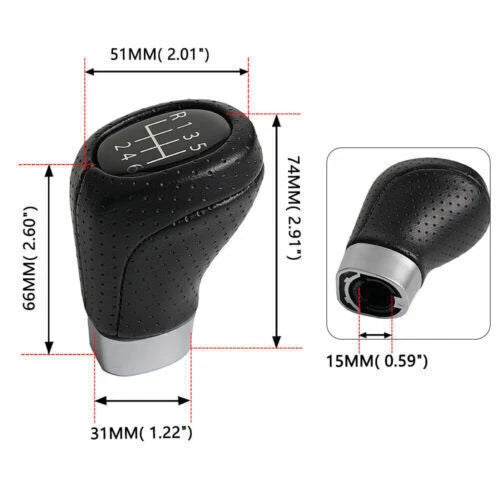 6 Speed Shift Knob for BMW E36 E46 M3 Z4 E90 E91 E92 M5 E39