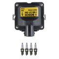 Set of 4 Ignition Coils & U-Groove Spark Plugs for Golf Jetta Colt (924)