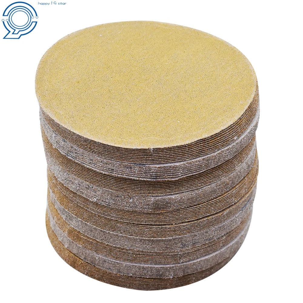 Set of 100 Hook Loop Sanding Discs for Various Models (5", 240 Grit)