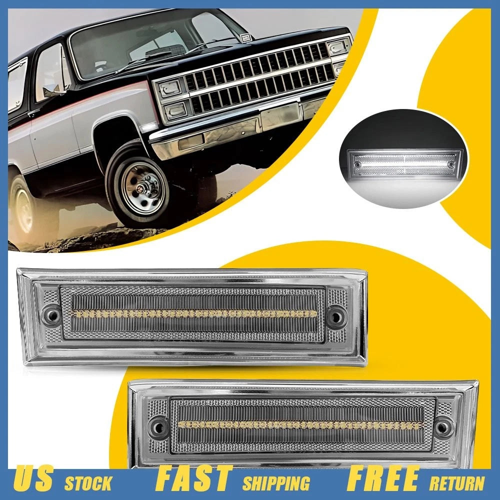 LED Side Marker Lights for Chevy Suburban Blazer C/K/R/V 10 20 30 (1981–1991)