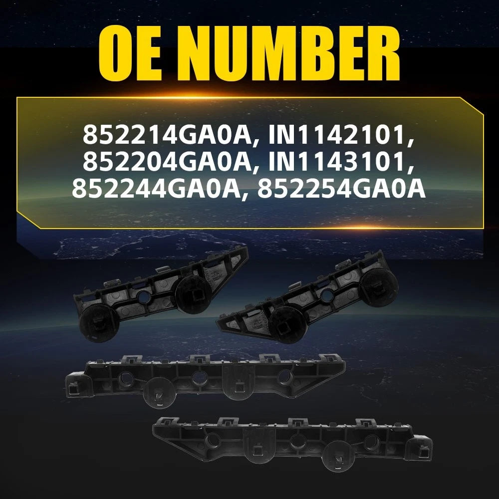Set of 4 Rear Bumper Bracket Kit for Infiniti Q50 (2014–2024)