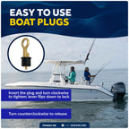 Pair of Rubber Drain Plugs for Marine (1-1/4 inches) FO3834-M2