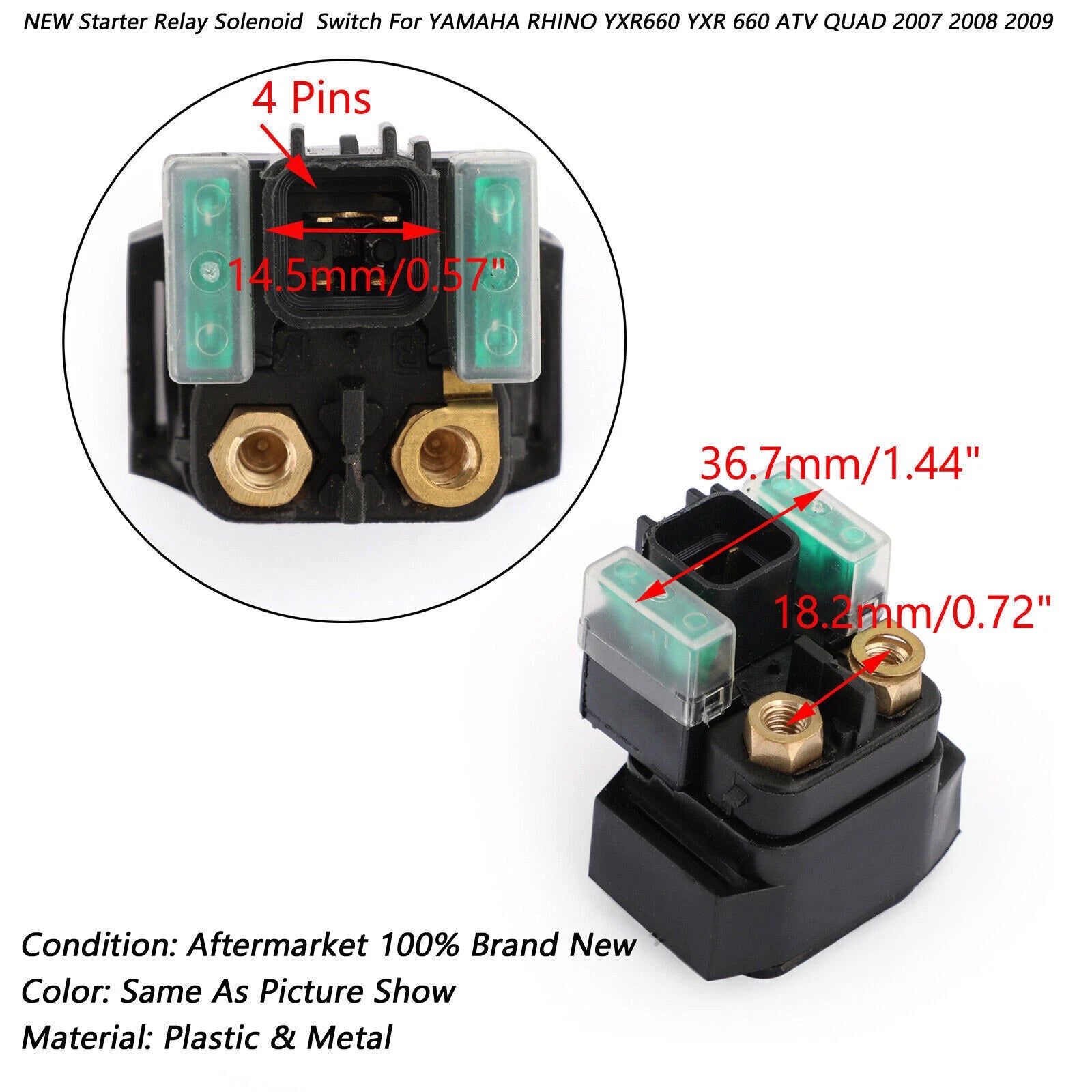 Starter Relay Solenoid for Suzuki TL1000S TL1000R (1997–2003) T9