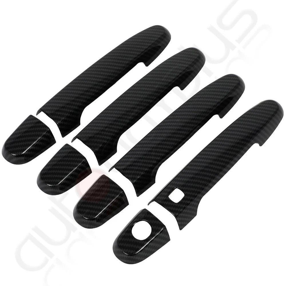 Set of 4 Door Handle Covers for Toyota Matrix (2003–2014) Carbon Fiber