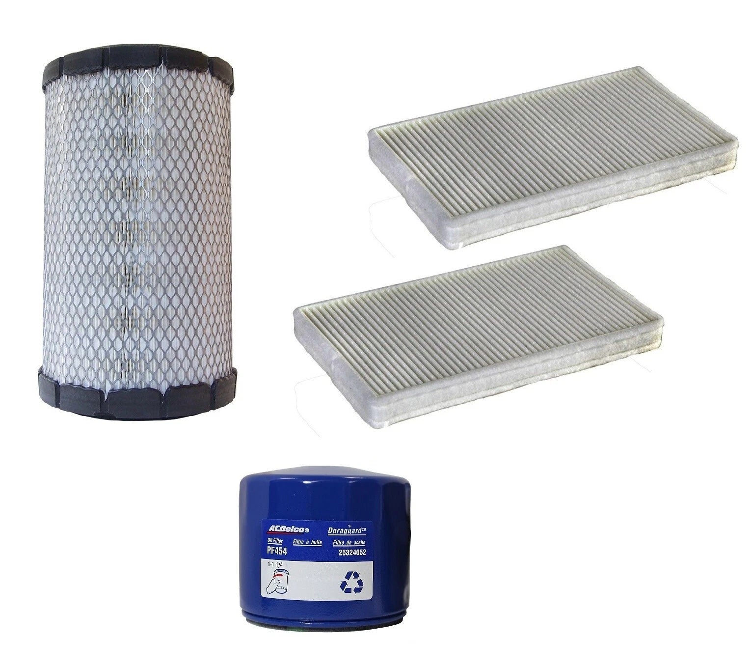 ACDelco Pro Engine Oil Air Paper Cabin Filter Service Kit for GMC C3500HD (2001–2007)