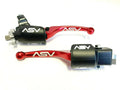 2X ASV F4 Front Brake Clutch Perch Levers Red for Kodiak 450 (2003–Present)