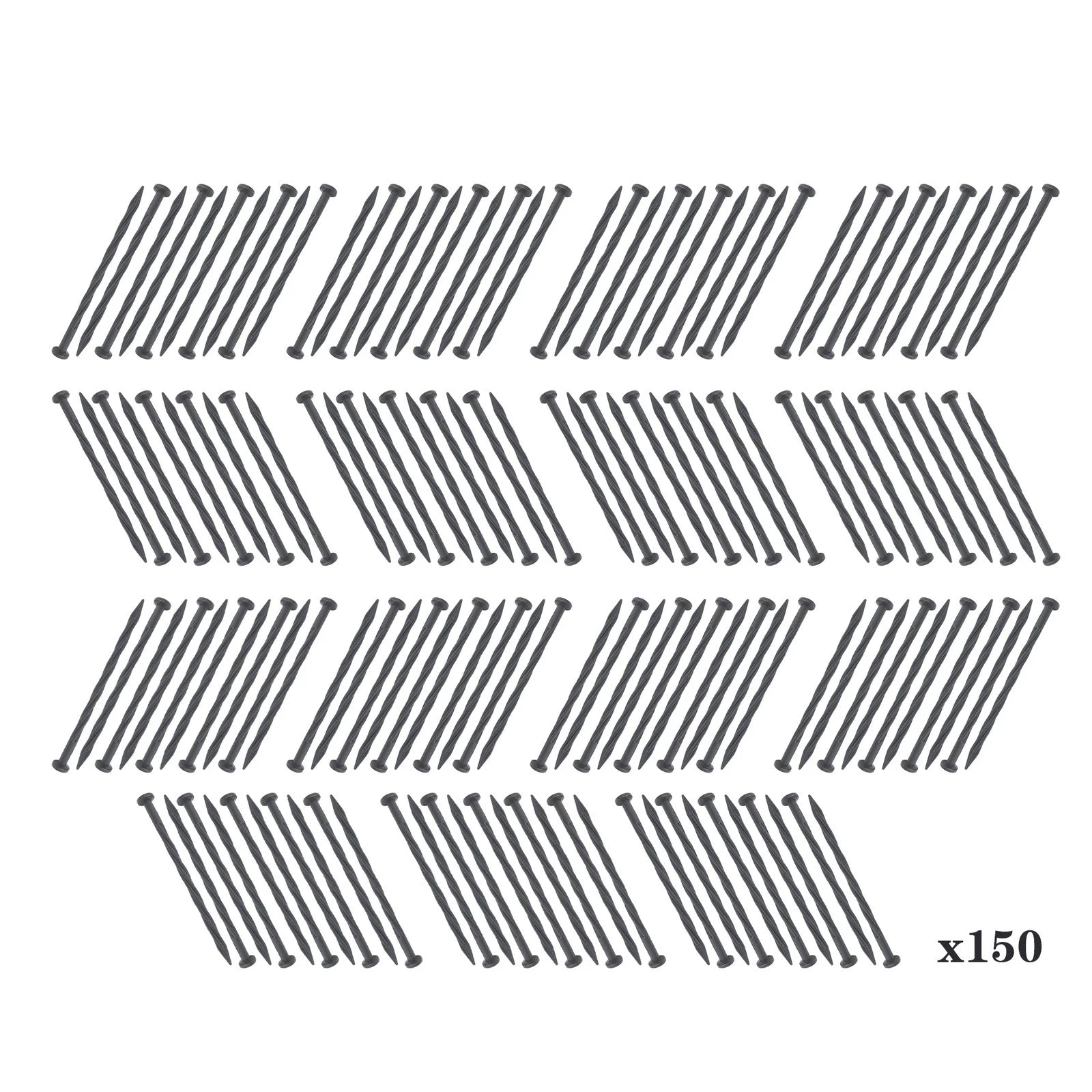 Set of 150 Plastic Garden Stakes for Lawn Edging