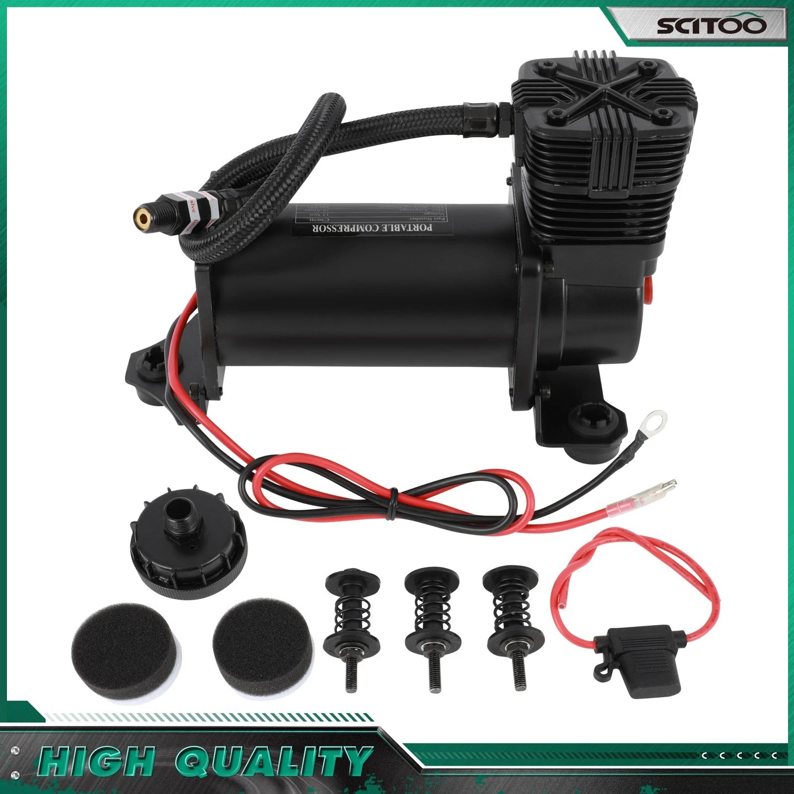 Air Compressor Kit for Train Horns & Air Suspension (12V)